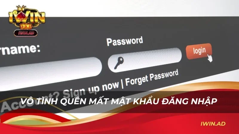 Vô tình quên mất mật khẩu đăng nhập Iwin